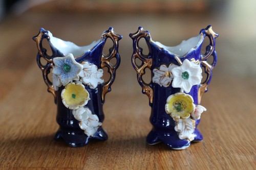 Paire petits vases - de,