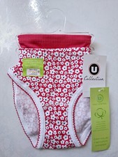 LOT DE 2 CULOTTES FILLE MARQUE U COLLECTION EN COTON BIOLOGIQUE