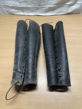 Anciennes Guêtres Noires Militaire