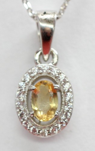 Pendentif citrin brillant - en,