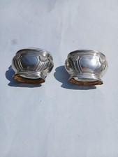 Paire de salerons en argent