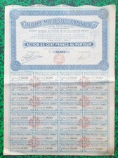 Dépt 06 & 75 - Cannes Siège à Paris - Secteur de l'Hôtellerie de Luxe 13/07/1936