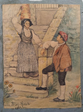 Ancienne aquarelle 1929