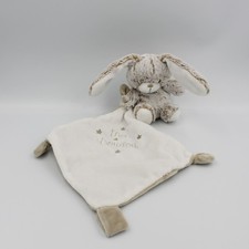 Doudou lapin beige marron