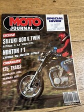 MOTO JOURNAL  915 SUZUKI TSR KAWASAKI KMX 125 YAMAHA DTR NORTON F1 SUZUKI VX 800