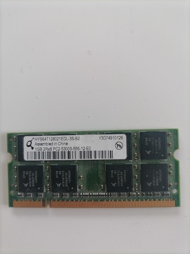 Ram sodimm ddr2 1gb - 1gb, 667mhz