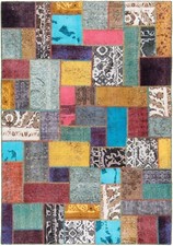 Patchwork Tissés à la Main Tapis Persan 240x168 cm-Orient Tapis Rug Style
