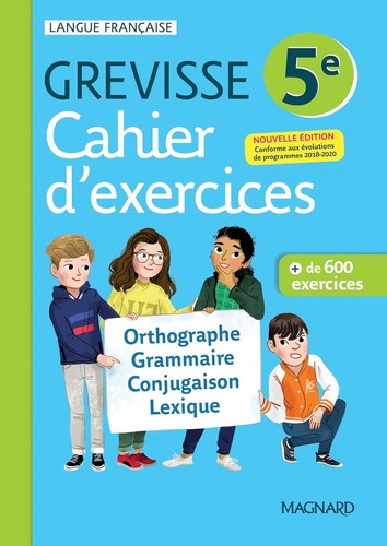 Cahier exercices grevisse - cahier, d'exercices