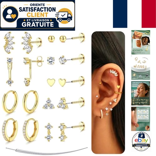 Set boucles oreilles en - d'oreilles,