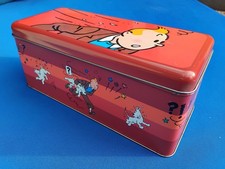 Boîte Metal Publicitaire a Biscuits  TINTIN, MILOU