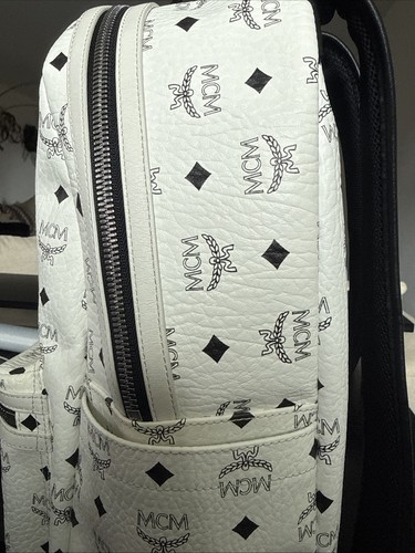 Mcm backpack large white - backpack,