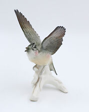 Karl Ens OISEAU en porcelaine émaillé SAXE H = 18.5 CM