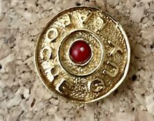 Pin Parfum Mode Guy LAROCHE Vintage CIRCLE BROOCH Pin  Costume Jewelry