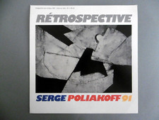 POLIAKOFF Serge carton invitation Rétrospective Galerie Melki Paris 92 abstrait