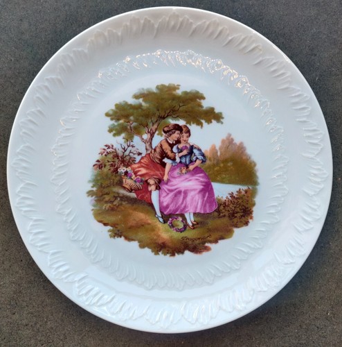 Assiette porcelaine fragonard - porcelaine,