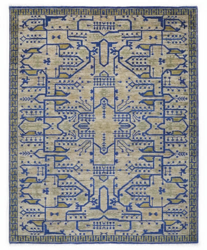Hand knotted area rug - hand,