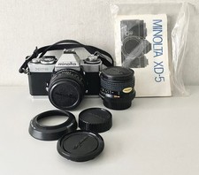 MINOLTA XD5 avec MD Rokkor 50mm 1:1.7 + MD W. Rokkor 28mm 1:2.8