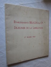 ALSACE: ETABLISSEMENTS BRAUN &