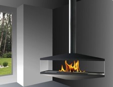 EGON TUBE - Cheminée Suspendue Rotative Couleur Noir Mat