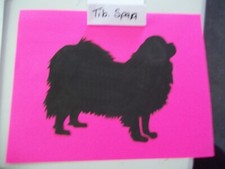 Stacked Tibetan Spaniel Car Magnet Hand Cut and Painted U pick style color