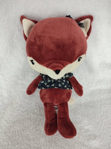 Doudou peluche renard marron
