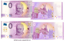 2 Billets Souvenir Victor Hugo 1802 - 1885 OR salon philatélique d'automne 2025