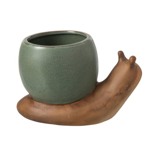 Cache pot escargot - escargot, grès