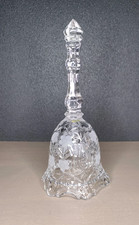 Cloche en verre transparent avec décor en relief vintage, objet de décoration 🔔