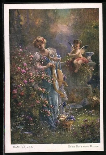 Carte postale artiste hans - carte, d'artiste