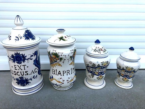 Lot anciens pots a - ,