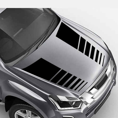 Car stickers hood stripes - stickers,
