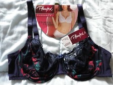 SOUTIEN GORGE PLAYTEX **NEUF** DAILY ELEGANCE BLEU MARINE ET CORAIL TAILLE 95 D