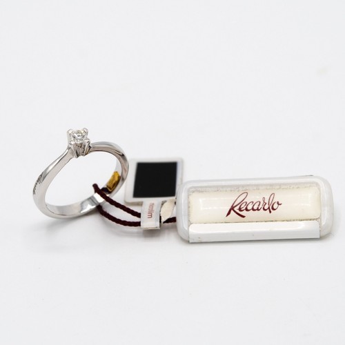 Bague solitaire blanc - bague, or
