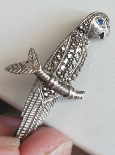 Ancienne broche argent massif - broche,