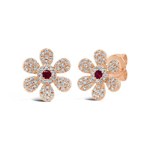 14k rose rubis - or,