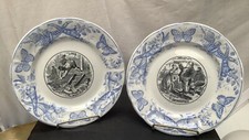 2assiettes parlantes anciennes - 2assiettes,