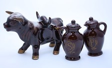 UNIQUE VINTAGE COLLECTIBLE SALT AND PAPER COW HOLDER MARKED AS FOREIGN SKU16212