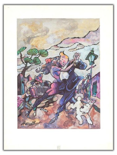 Affiche offset breccia tintin - offset,