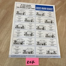 Renault automobile 1970 liste
