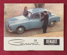 CATALOGUE VOITURE ANNEES 50 RENAULT CARAVELLE - DEPLIANT PUBLICITAIRE