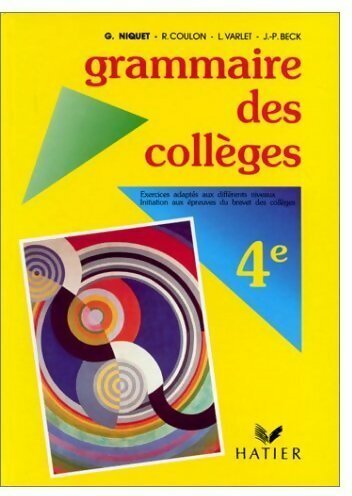 Grammaire des collèges - , 4e