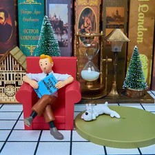 Figurine Collection Tintin et Milou PVC de qualité 10 cm Sur Socle