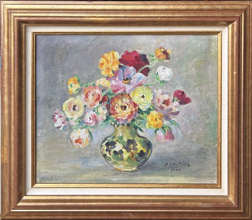 Antique oil painting spring - painting,,