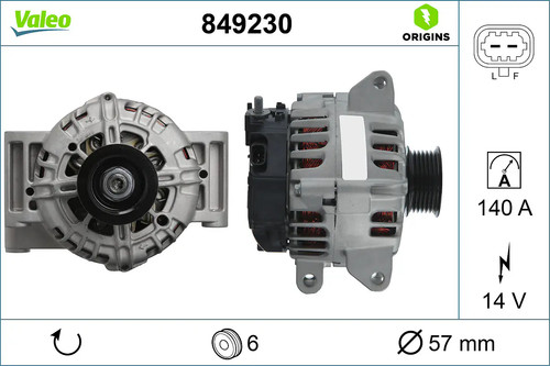 Alternateur valeo 849230 - valeo,