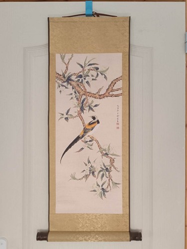 Print painting calm spring - painting,