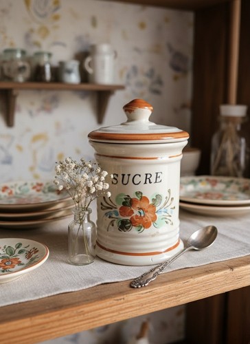 Bocal vintage sucre - bocal,