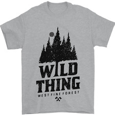 T-Shirt Homme 100% Coton Randonnée Wild Thing Camping