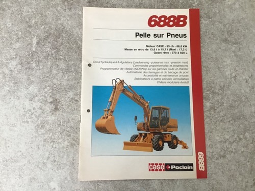 Poclain case pelle pneus - à,
