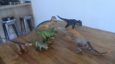 6 grosses figurines dinosaures tyrannosaures Raptor etc PAPO Schleich  Jurassic