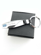 Porte clés cuir metal hyundai - clés, cuir/metal